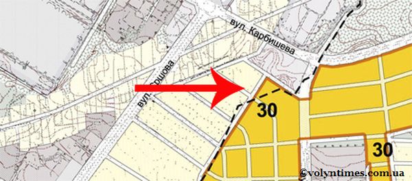 Земельні ділянки передбачені під індивідуальну житлову забудову, згідно Генерального плану (в існуючих межах міста)